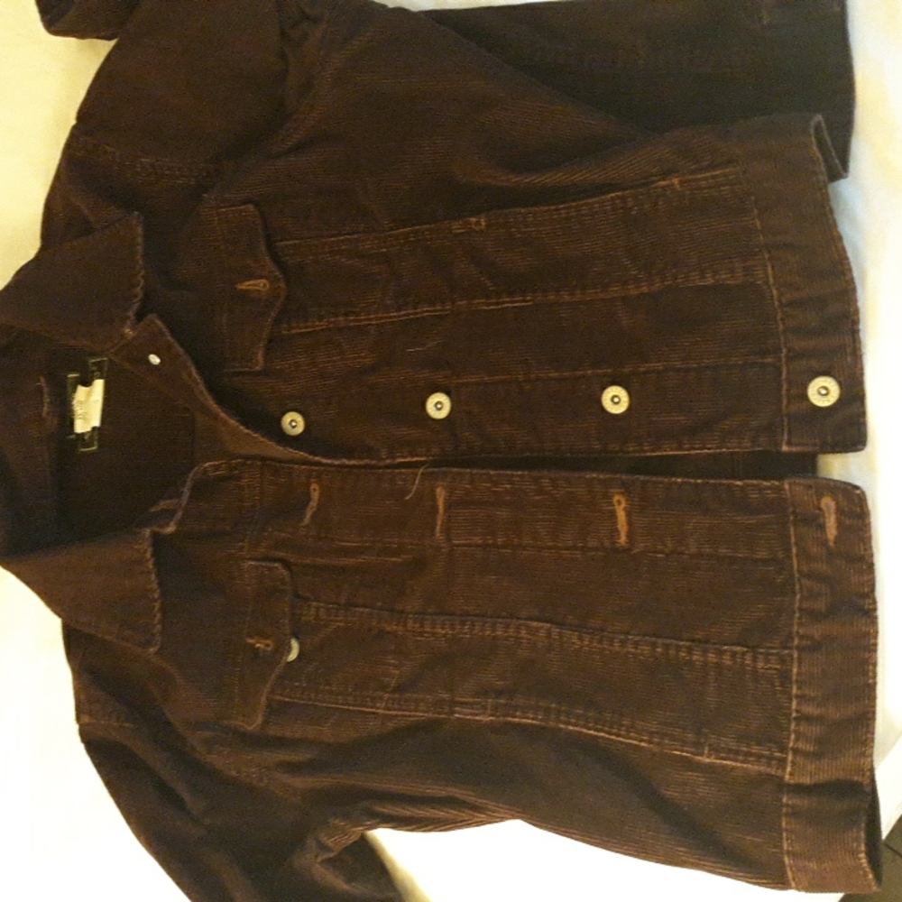 Eddie Bauer burgundy jacket, stretch, size L - Picture 7 of 7